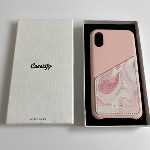 Casetify Saffiano Card Case iPhone X iPhone XS